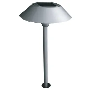 12 in. OneSync Landscape Nickel Solar Pathway Light (6-Pack)