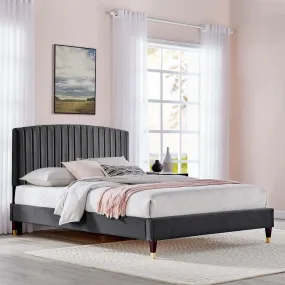 Alessi Performance Velvet Platform Bed by Modway