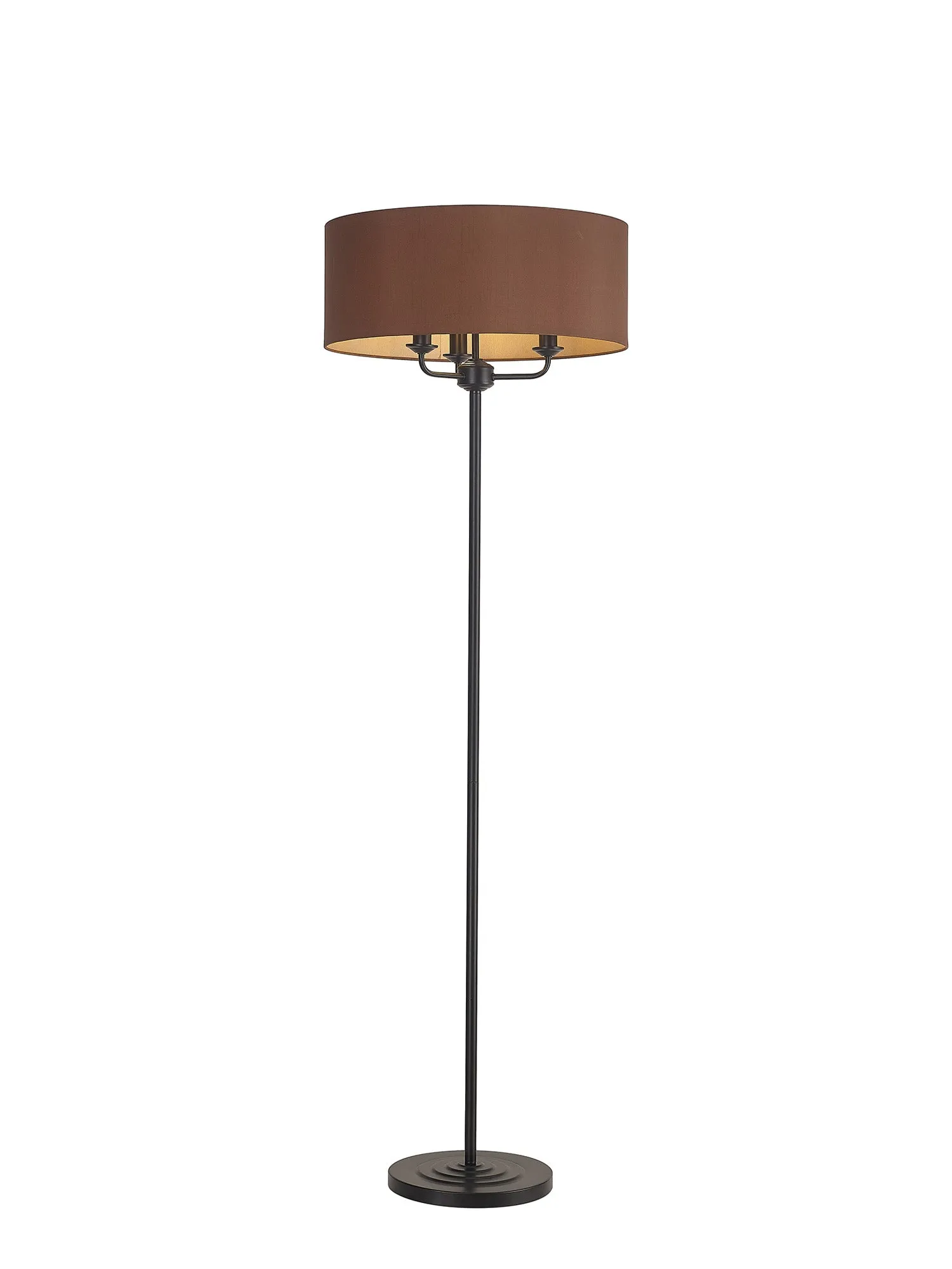 Banyan 3 Light Switched Floor Lamp Various Colours