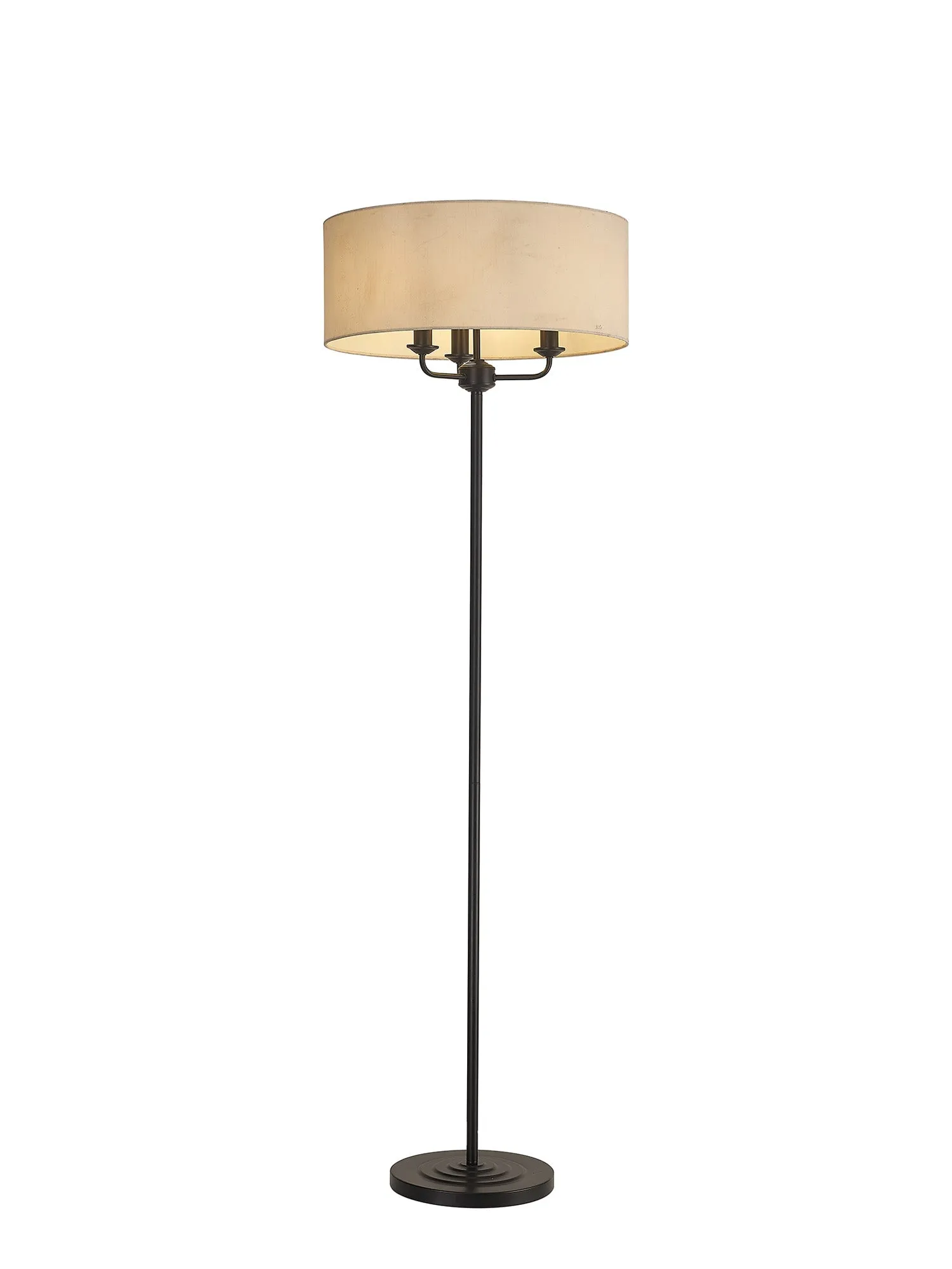 Banyan 3 Light Switched Floor Lamp Various Colours