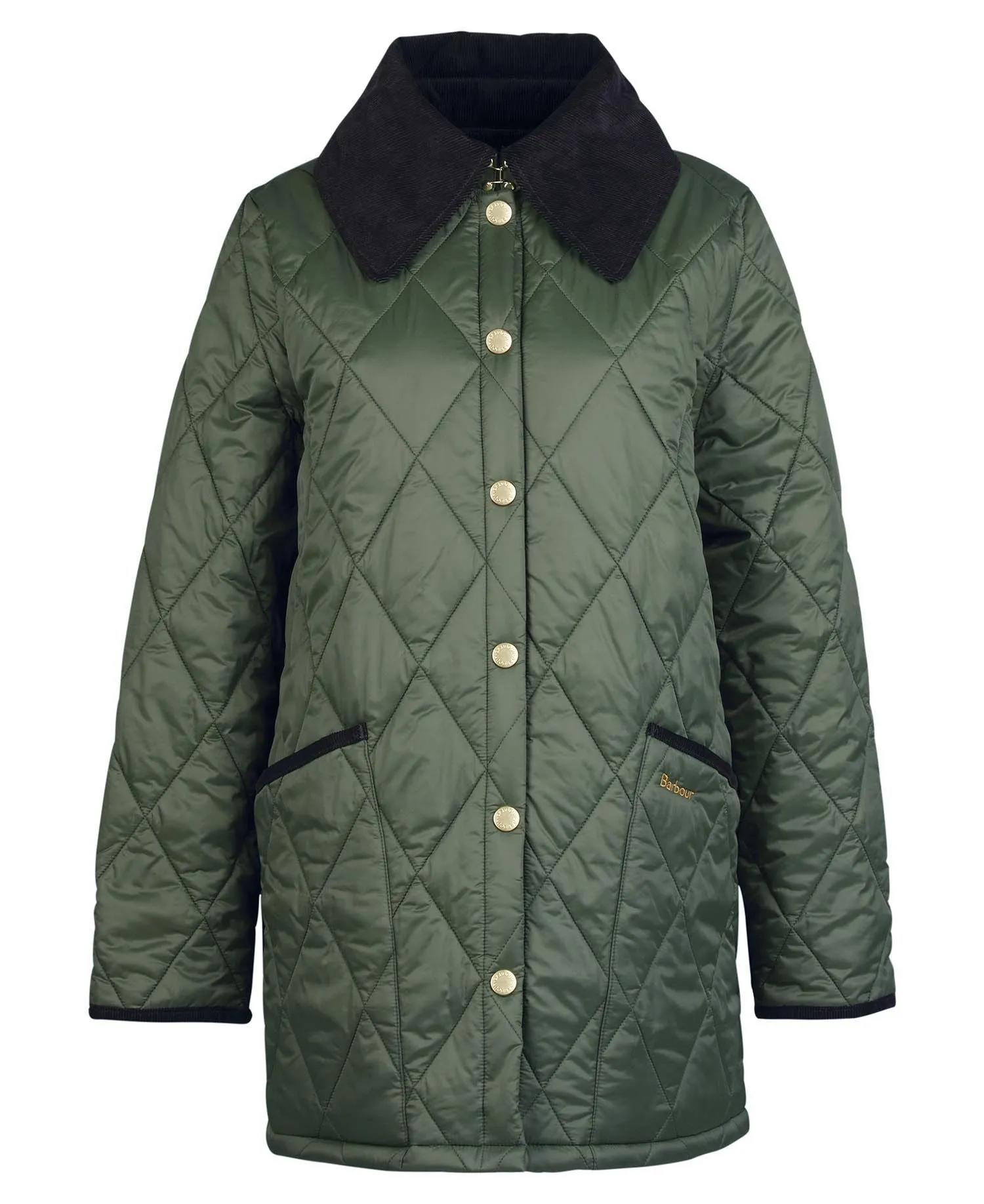 Barbour Modern Liddesdale Quilt Olive