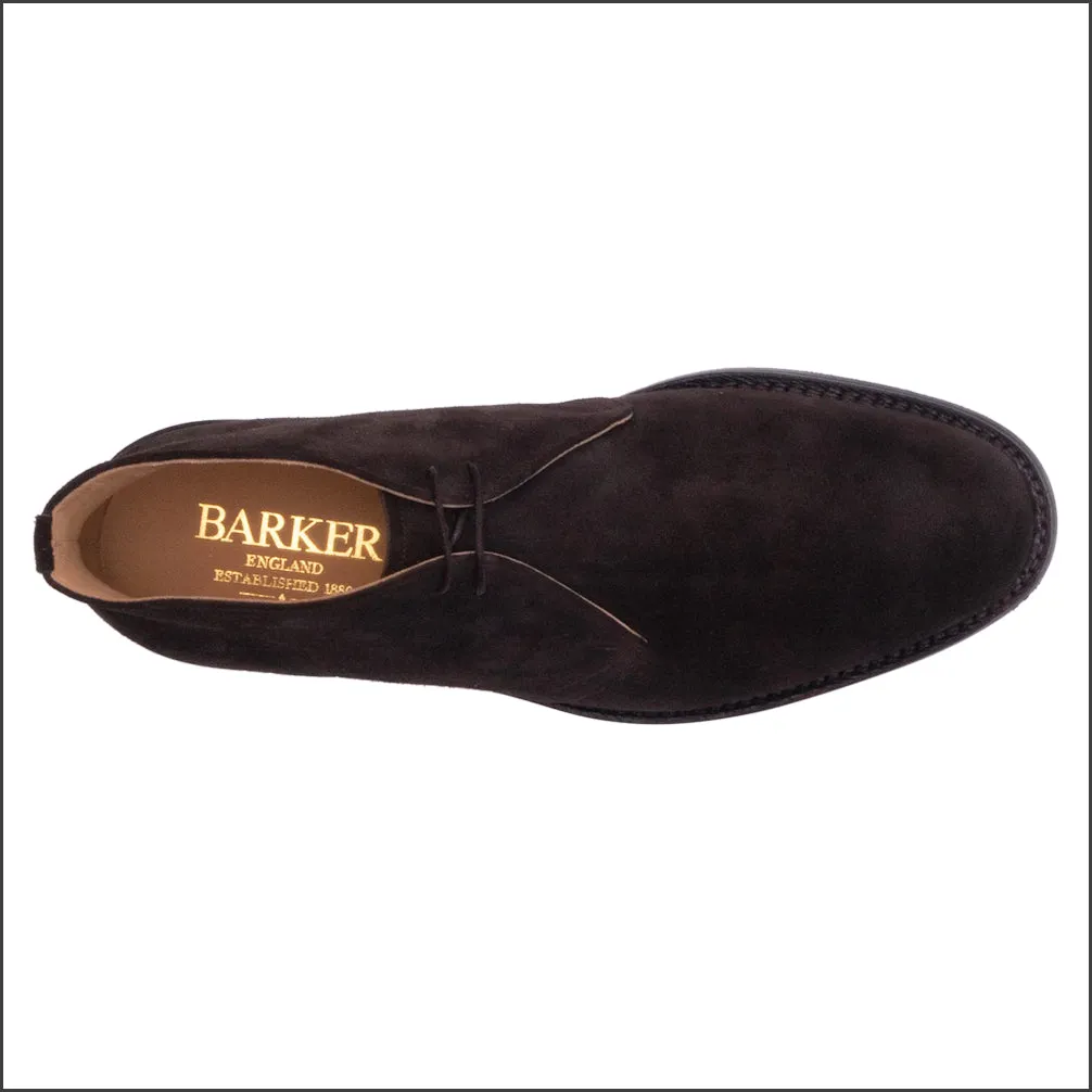 Barker Sandwell - Dark Brown Suede Chukka Boot--