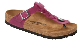 Birkenstock Gizeh Braided Festival Fuchsia Oiled Leather