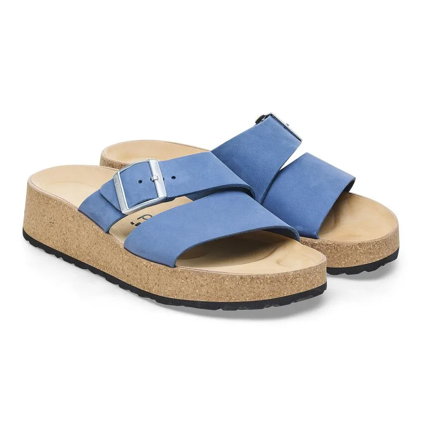 BIRKENSTOCK Women's Almina Nubuck Leather (Elemental Blue)