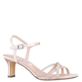 Bobby Heel in Pearl Rose Satin