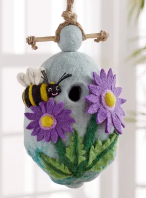 Buzz on Inn Felted Birdhouse