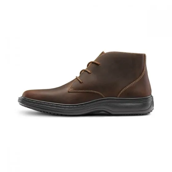 Dr. Comfort Men's Boot - Ruk - Brown