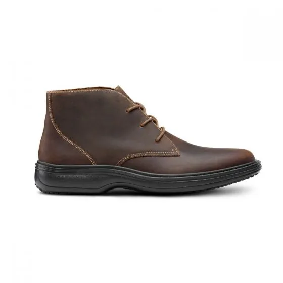 Dr. Comfort Men's Boot - Ruk - Brown