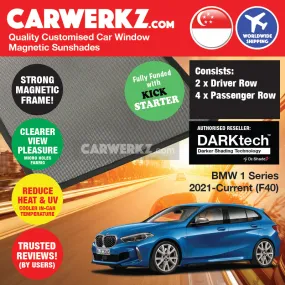 Dr Shadez DARKtech BMW 1 Series 2021-Current 3rd Generation (F40) Germany Hatchback Customised Window Magnetic Sunshades