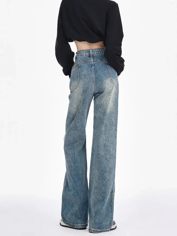 DressBetty - 2024 Fashion Wide Leg Streetwear Jeans