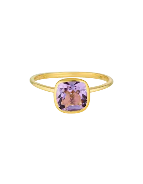 Georgini Doros Ring w/ Amethyst - Gold