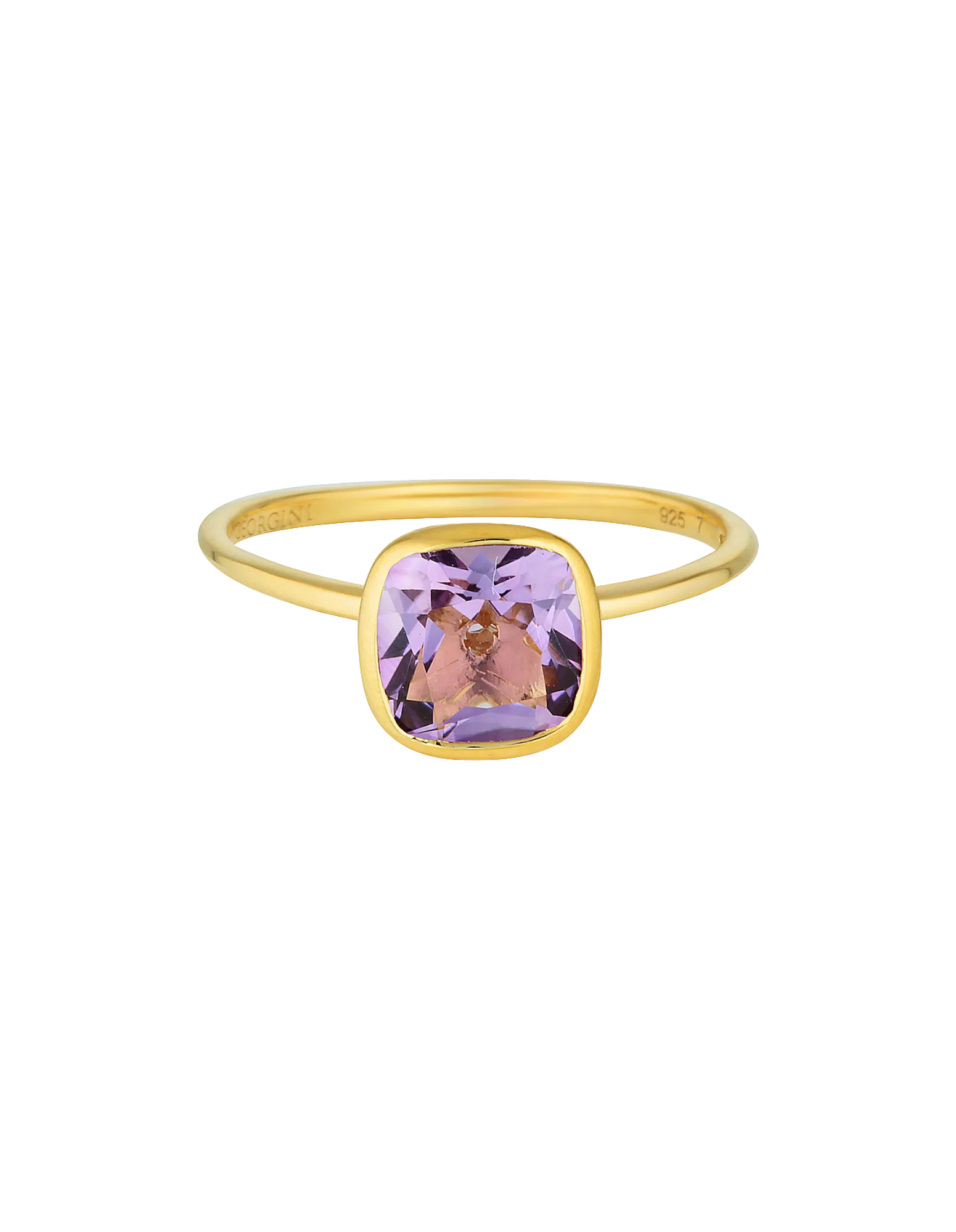 Georgini Doros Ring w/ Amethyst - Gold