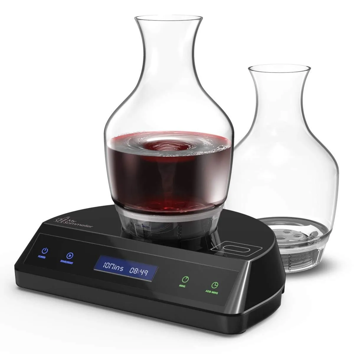 HUMBEE Chef DT-01-BKB2 Deluxe Edition Electric Wine Aerating Decanter Black