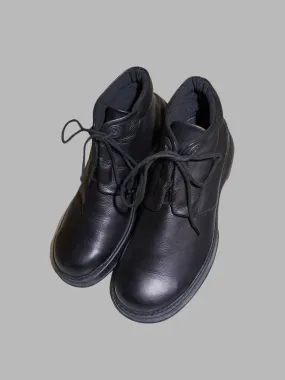 Kenzo Homme 1990s black leather chukka boots - size 43