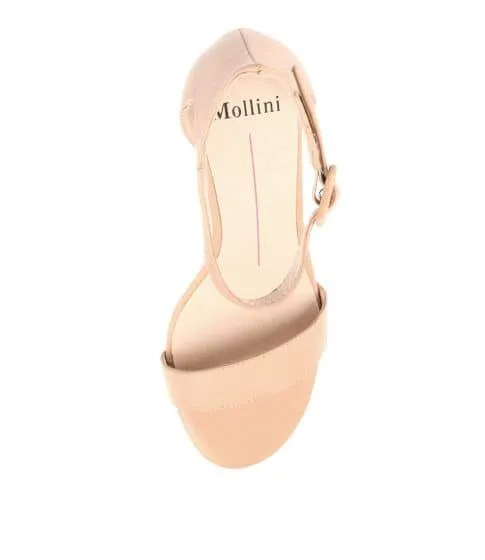 Mollini Gessie Heel ~ Nude ~ Tan ~ Black ~ White ~ Leather Heel