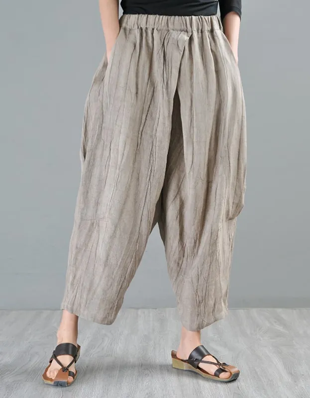 Spring Summer Loose Cotton Linen Pants