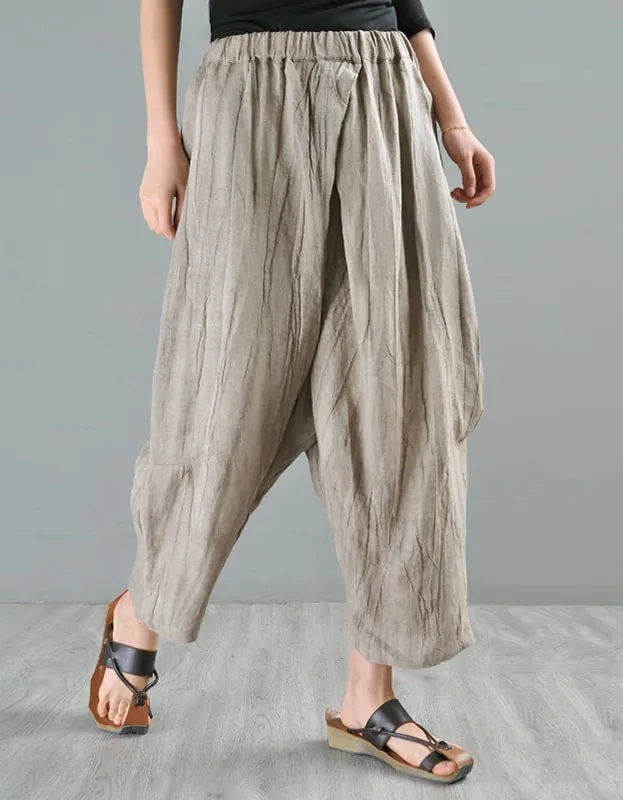 Spring Summer Loose Cotton Linen Pants