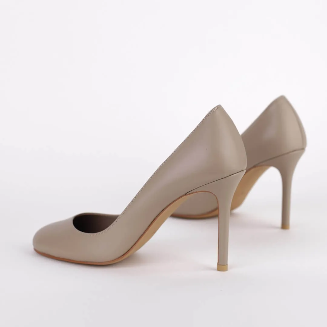 *UK 2.5 - NOVAH - beige, 9cm heels