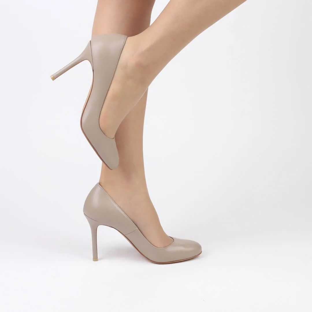 *UK 2.5 - NOVAH - beige, 9cm heels