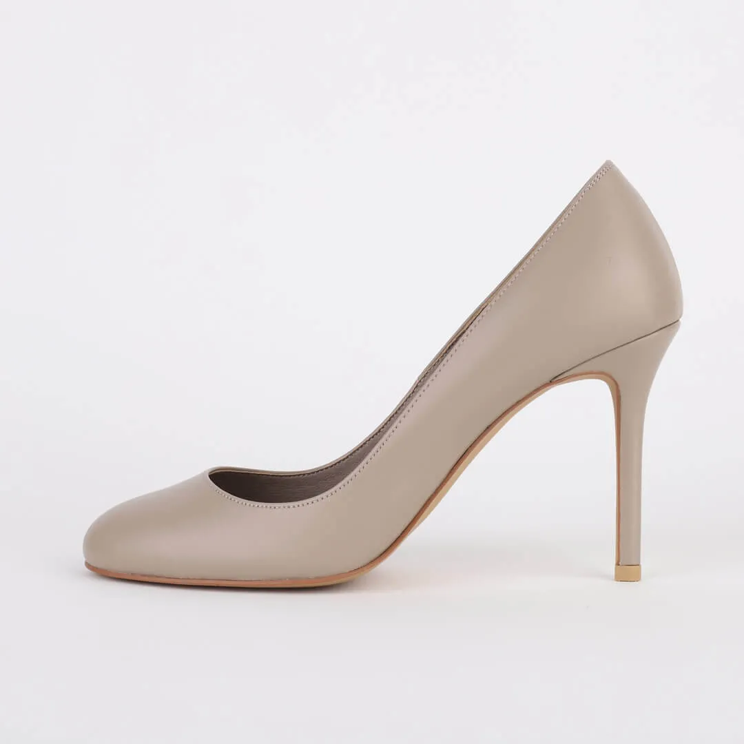 *UK 2.5 - NOVAH - beige, 9cm heels