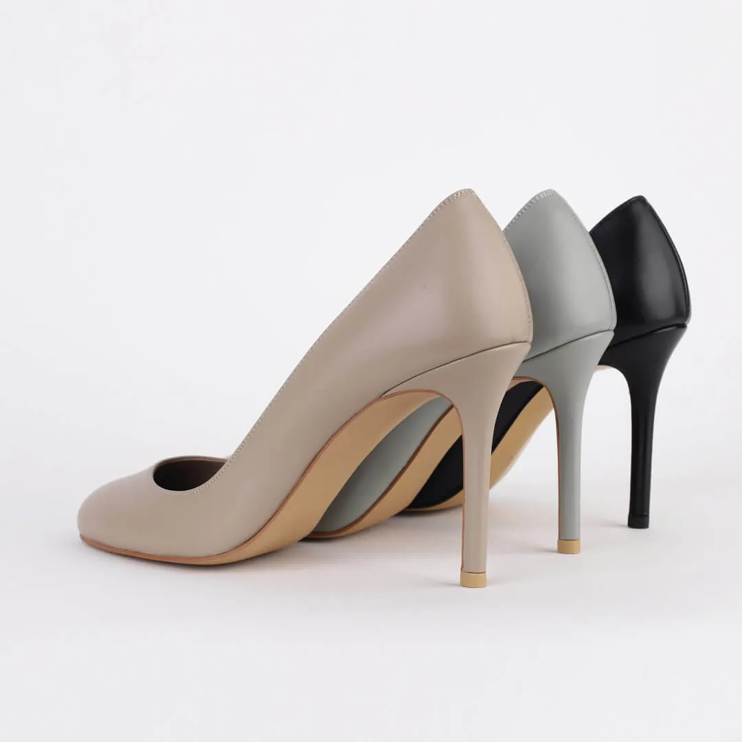 *UK 2.5 - NOVAH - beige, 9cm heels