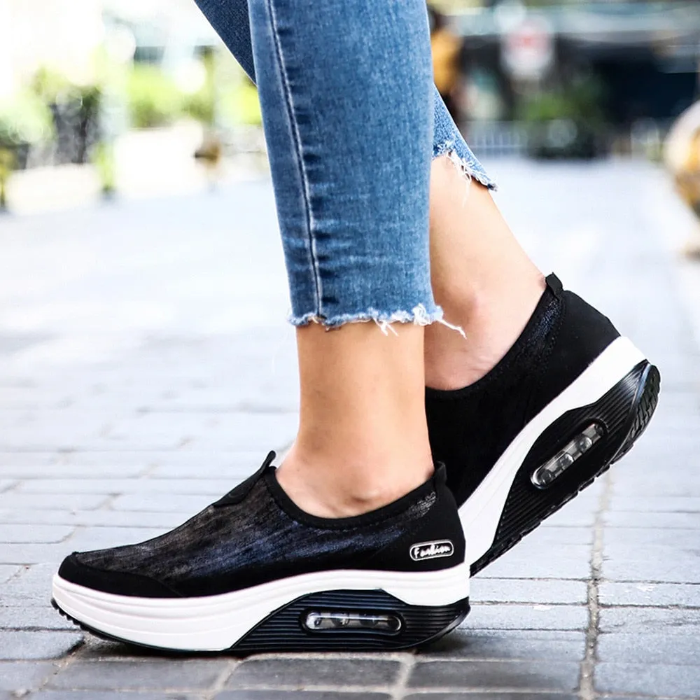 Women Casual Sports Shoes Thick-Soled Air