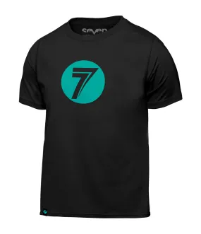 Youth Dot Tee Black/Aqua